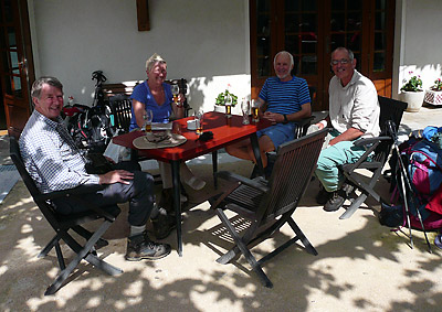 John, Glenys, Ian and Mostyn at Larrau